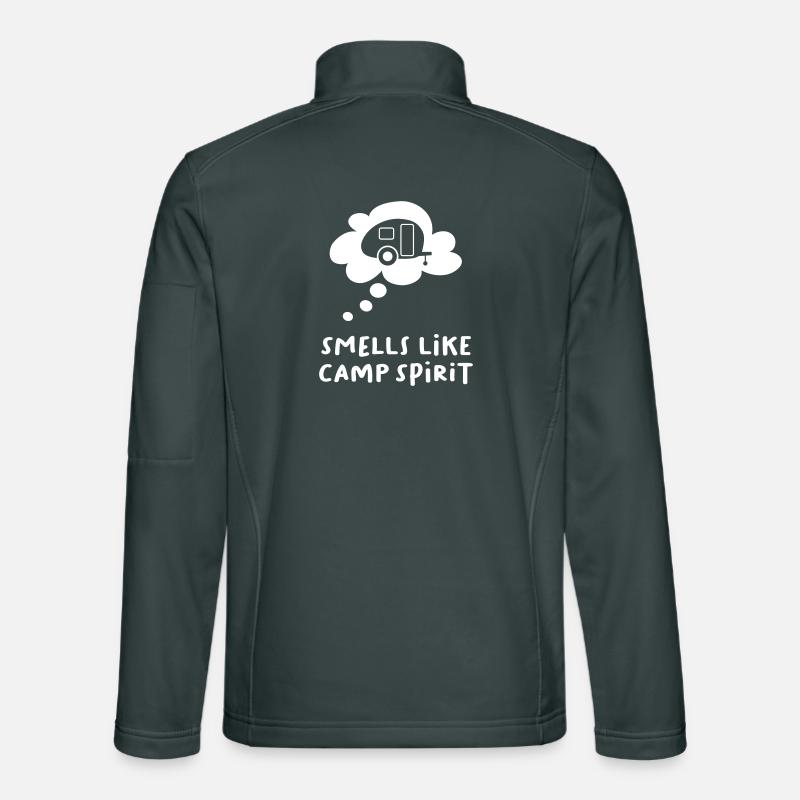 Caravan Cloud sent bon le camping en caravane Citations Veste en tissu softshell Unisexe