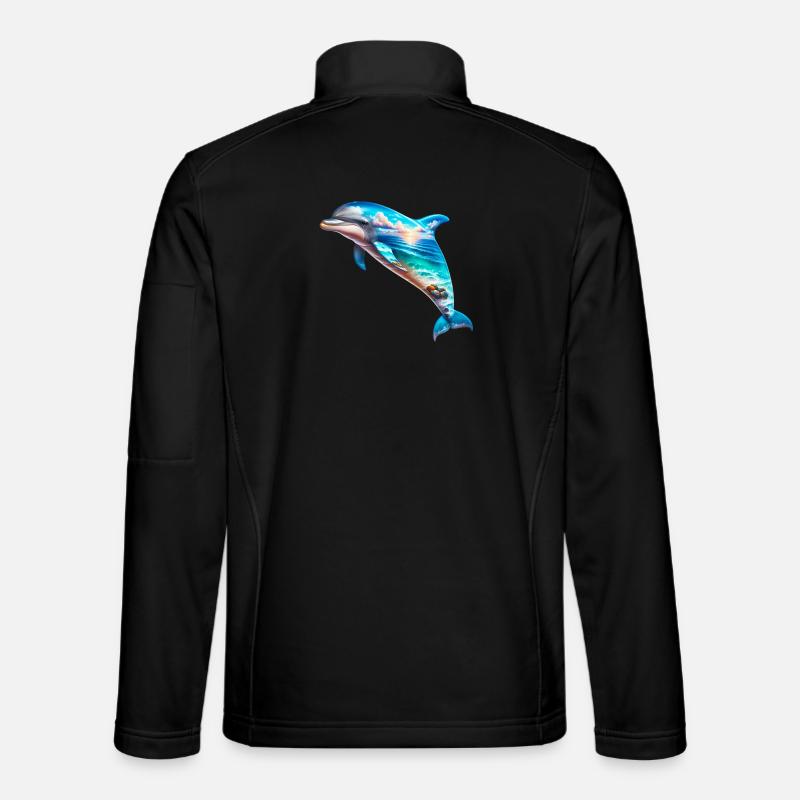 Dolphin - Unisex Softshell Jacket - black