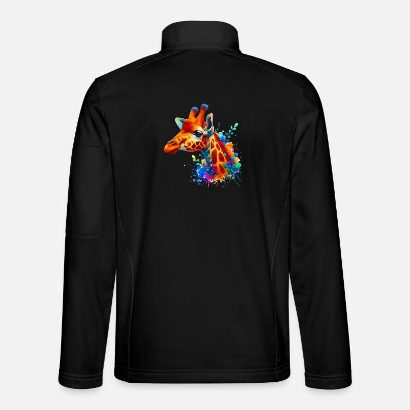 Giraffe - Unisex Softshell Jacket - black