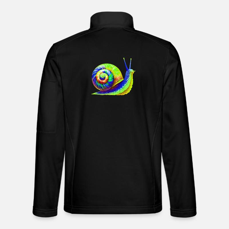 Schnecke - Unisex Softshelljacke - Schwarz