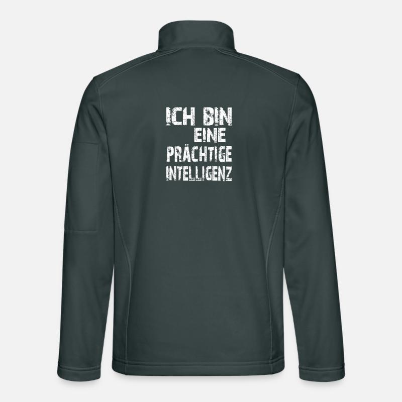 KI Spruch Ich bin eine prächtige Intelligenz Unisex Softshelljacke