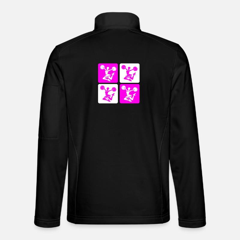 Conception de pom-pom girl - Veste en tissu softshell Unisexe - noir