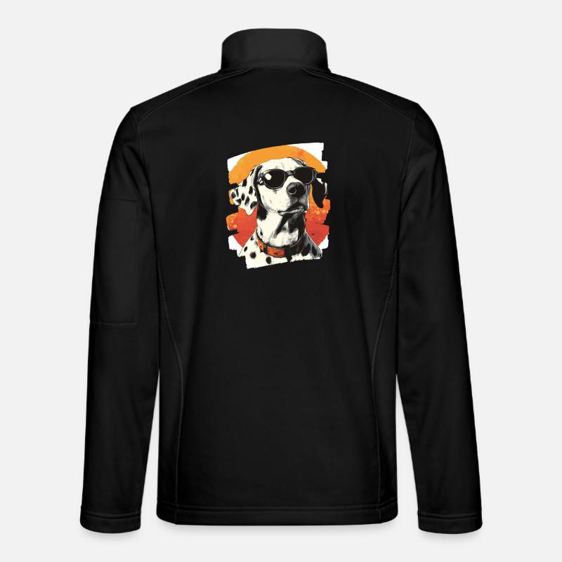 Dalmatiner - Unisex Softshelljacke - Schwarz