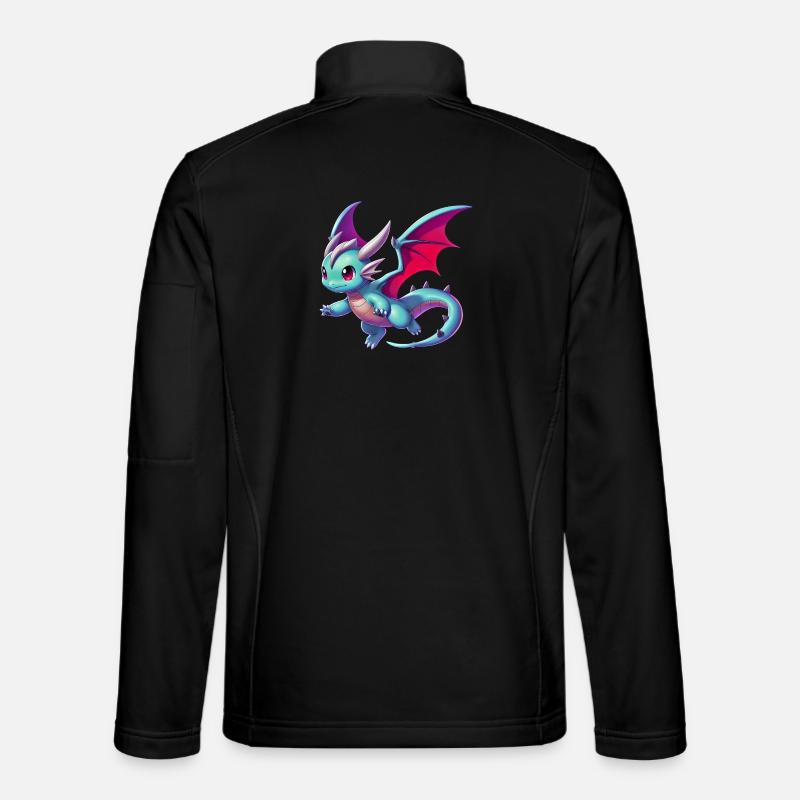 Drache - Unisex Softshelljacke - Schwarz