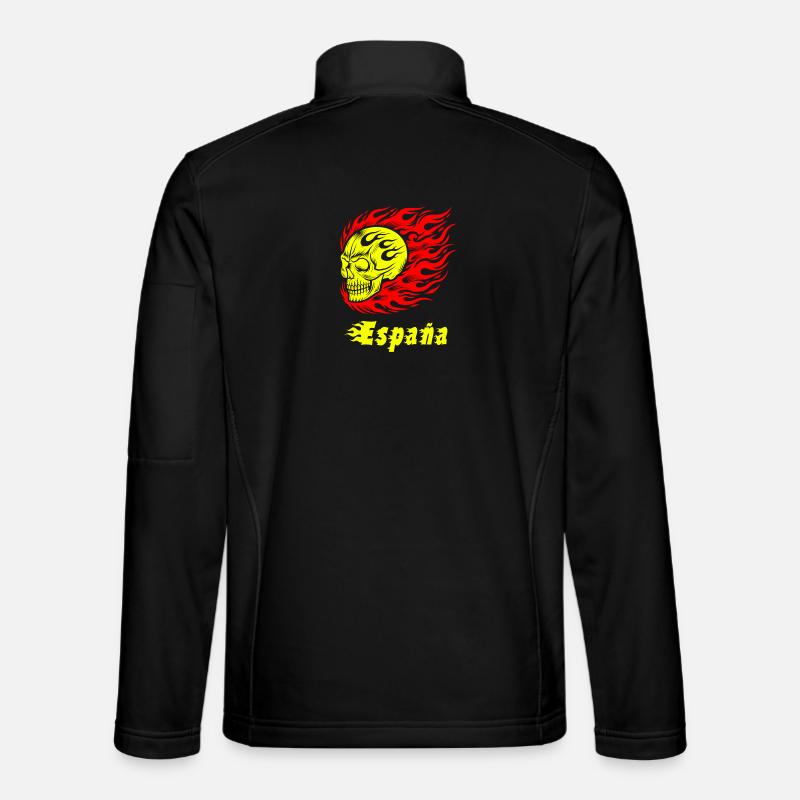 Spanein Totenkopf Design - Unisex Softshelljacke - Schwarz