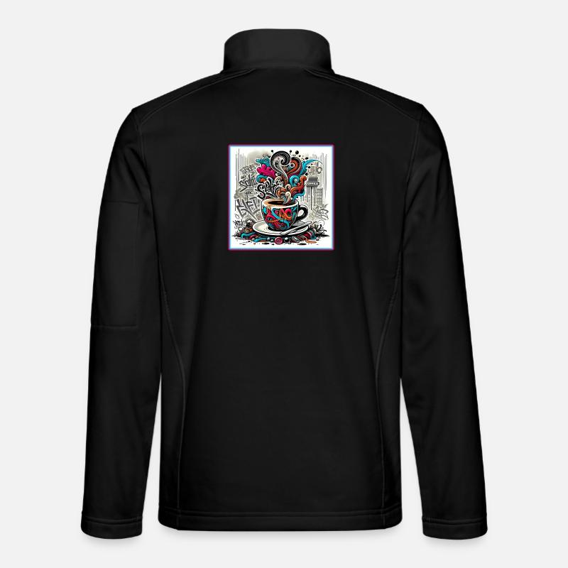 Espresso Graffiti Unisex Softshell Jacket
