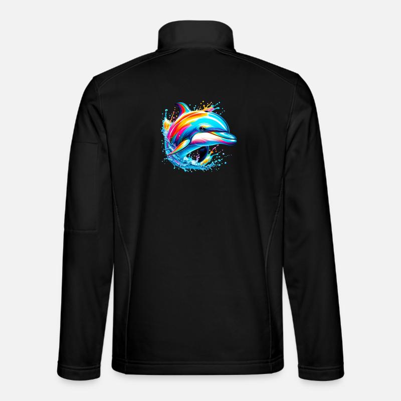 Dolphin - Unisex Softshell Jacket - black
