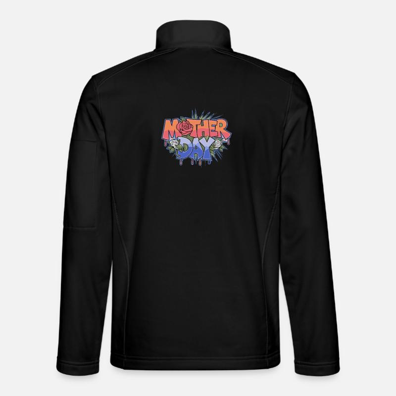 Graffiti Mother Day - Unisex Softshell Jacket - black