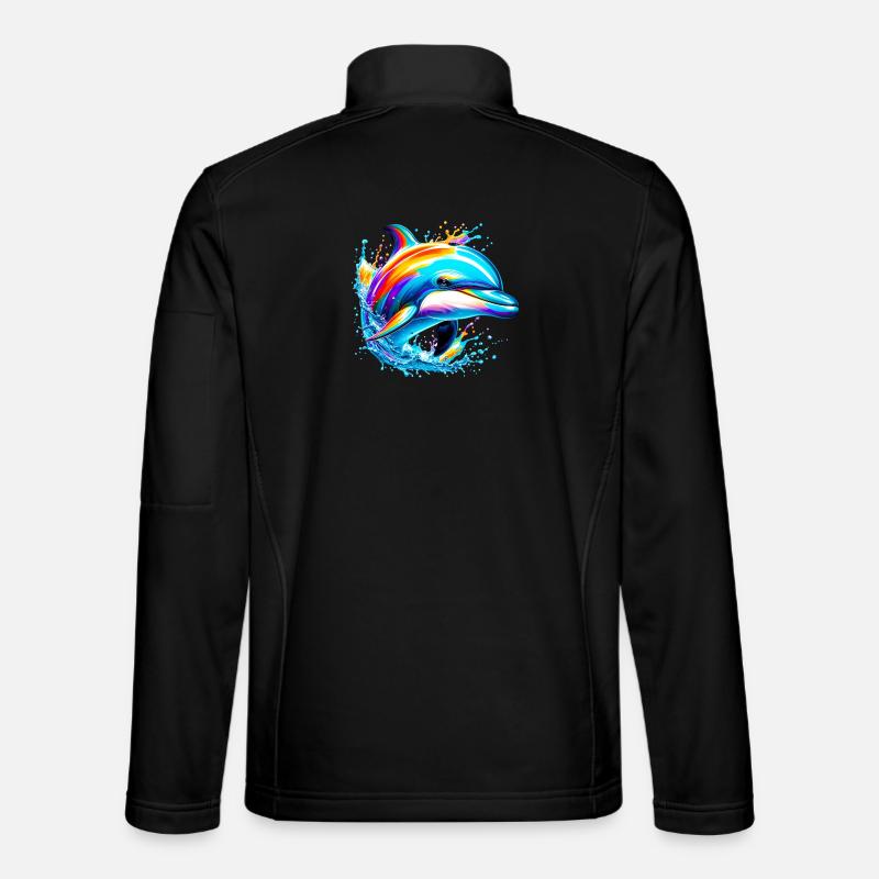 Dolphin - Unisex Softshell Jacket - black