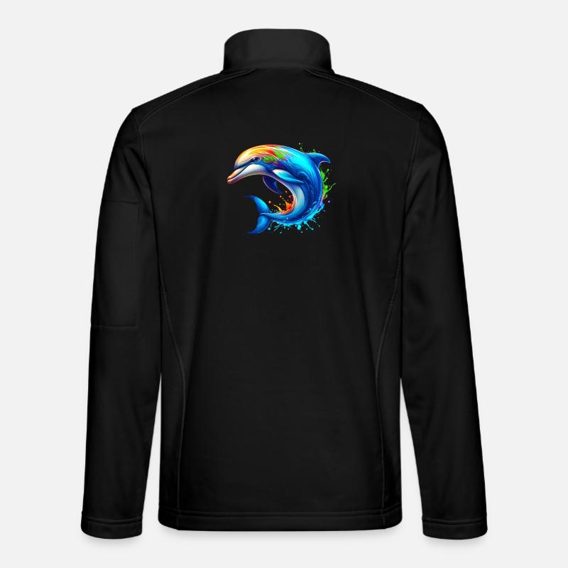 Dolphin - Unisex Softshell Jacket - black