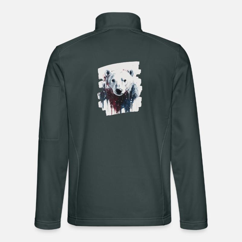 Eisbär Graffiti Sprayer Unisex Softshelljacke