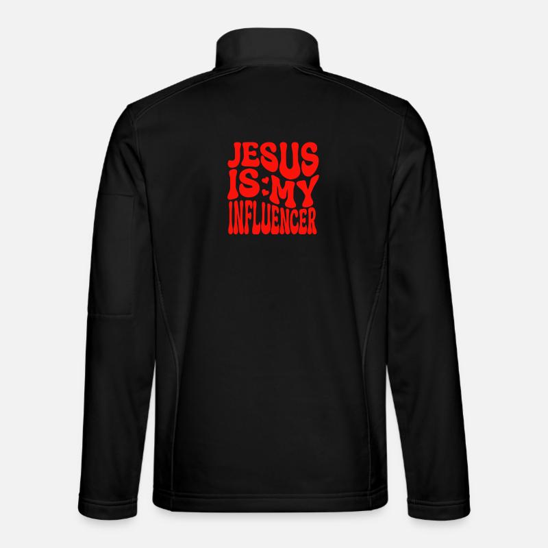 Jésus est mon influenceur - Foi chrétienne Veste en tissu softshell Unisexe