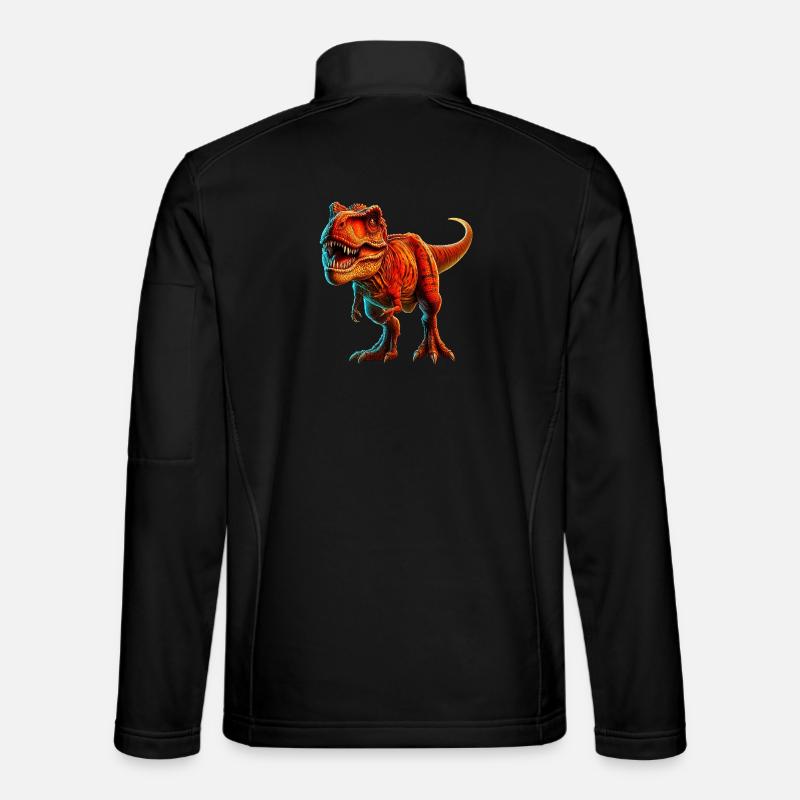 Dinosaurier - Unisex Softshelljacke - Schwarz