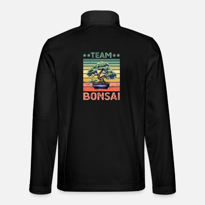 Bonsai Tree - Unisex Softshell Jacket - black