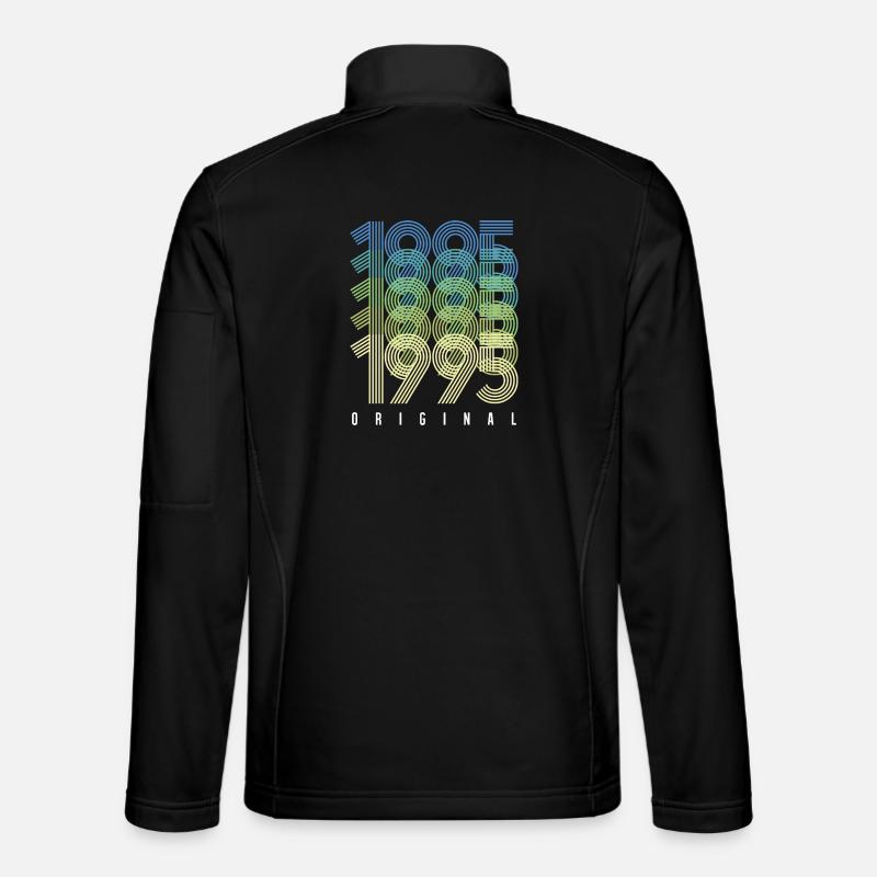 Original Gradient Ringe von 1995 - Unisex Softshelljacke - Schwarz