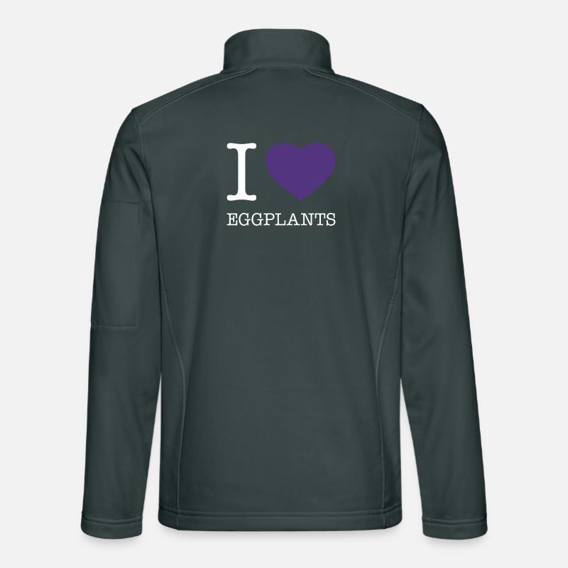I LOVE EGGPLANTS Unisex Softshell Jacket