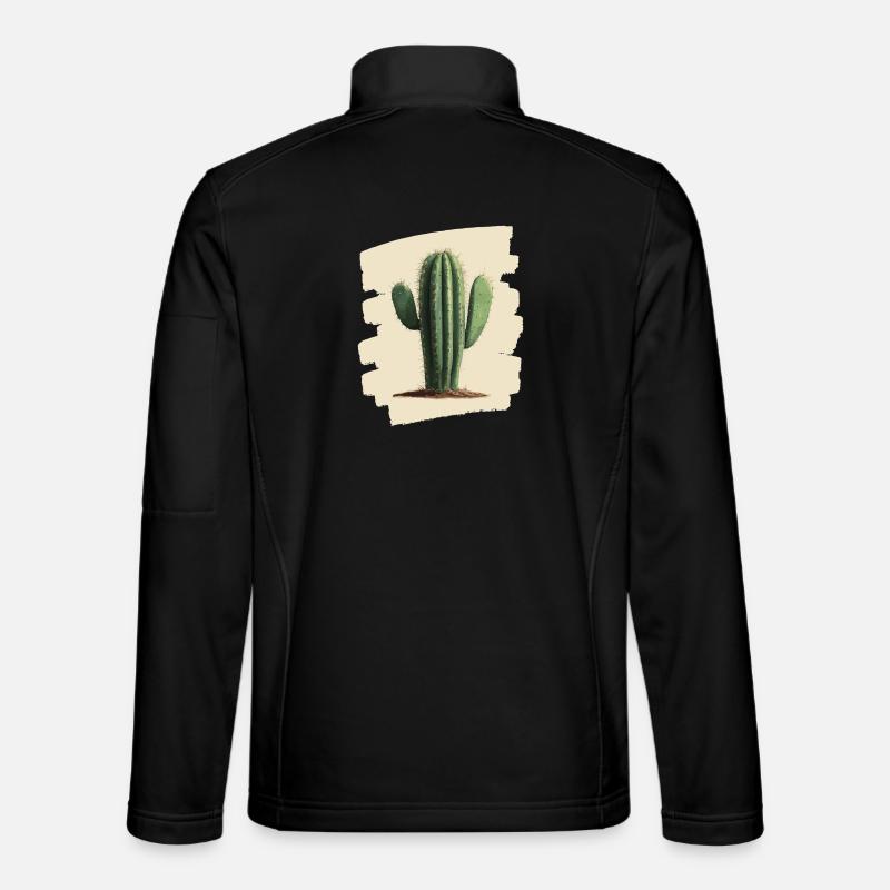 Kaktus - Unisex Softshelljacke - Schwarz