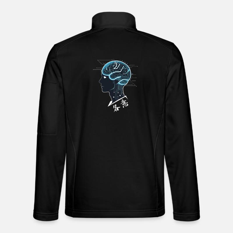 Brain AI - Unisex Softshell Jacket - black