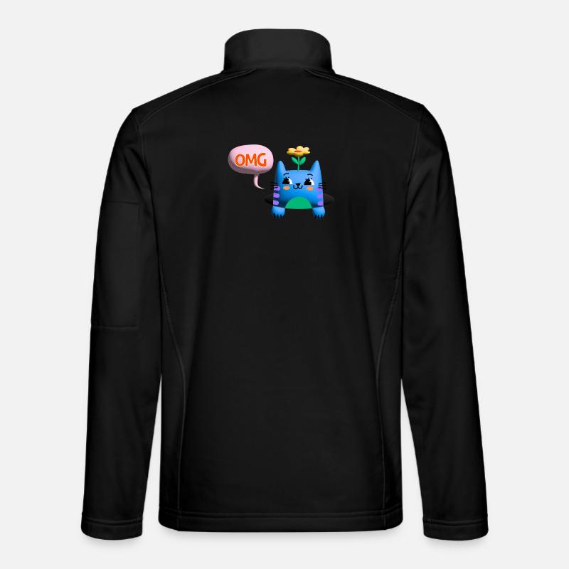OMG chat mignon bulle 3d Veste en tissu softshell Unisexe