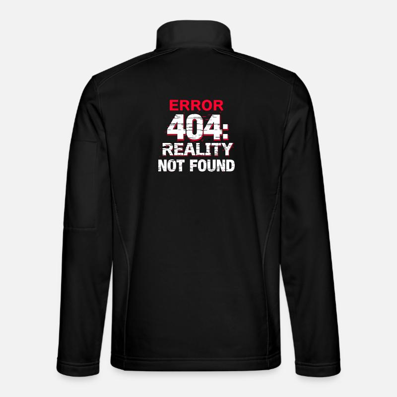 Error: Realität nicht gefunden - Unisex Softshelljacke - Schwarz