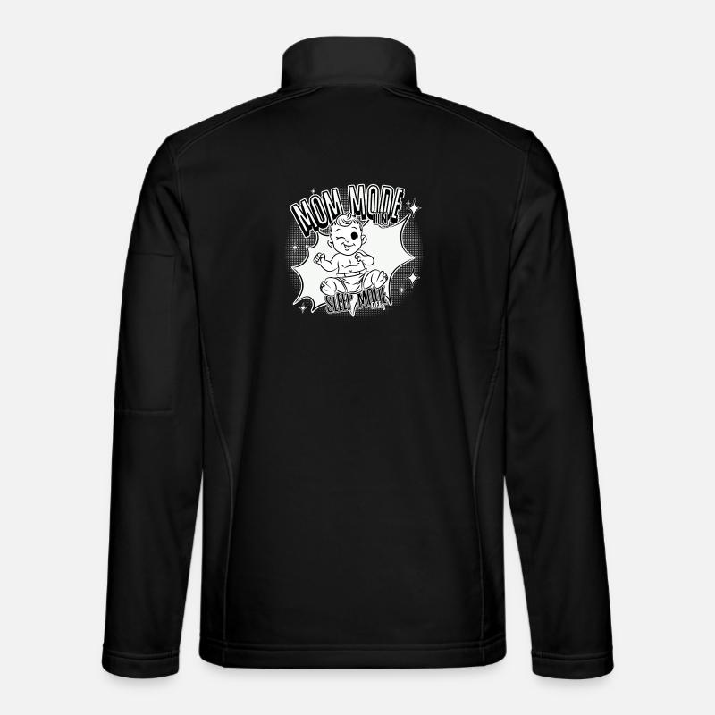 Mom Mode On – Sleep Mode Off - Unisex Softshelljacke - Schwarz