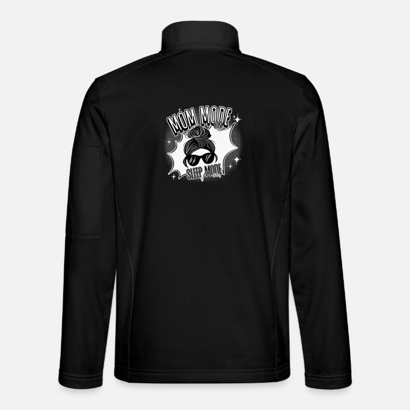 Mom Mode On – Sleep Mode Off - Unisex Softshelljacke - Schwarz