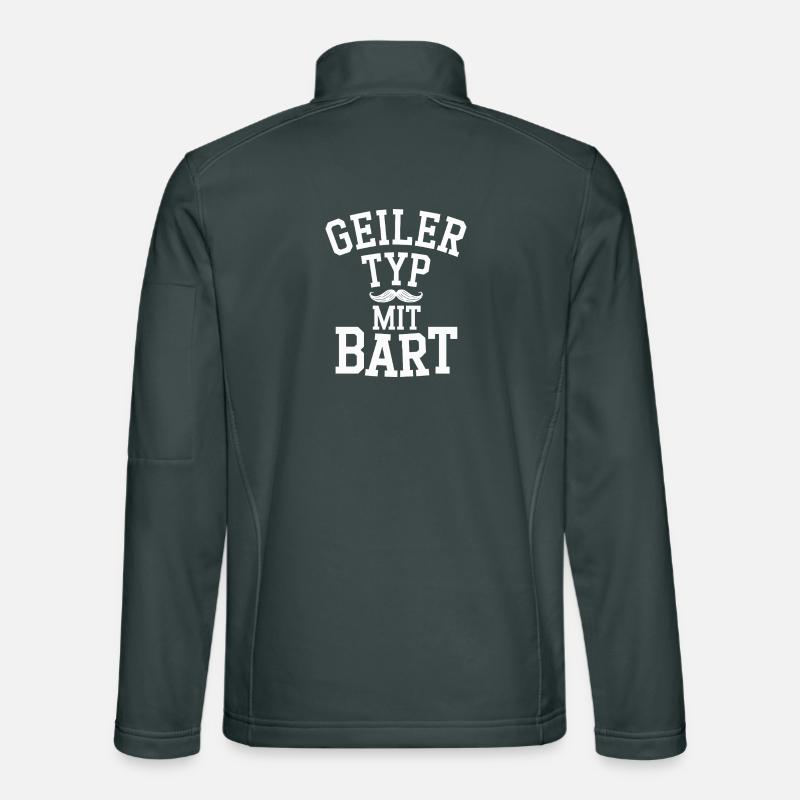 guy with beard beard barber full beard Unisex Softshell Jacket