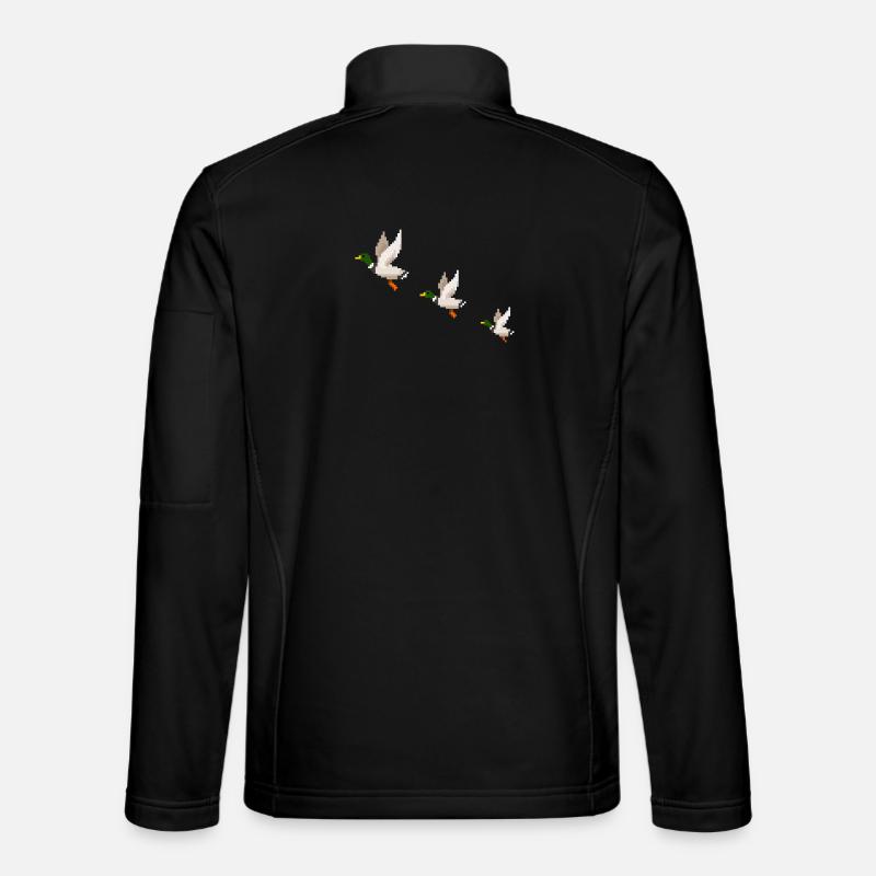 Flying Ducks - Unisex Softshell Jacket - black