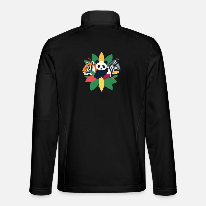 Tigre Panda Zèbre Veste en tissu softshell Unisexe