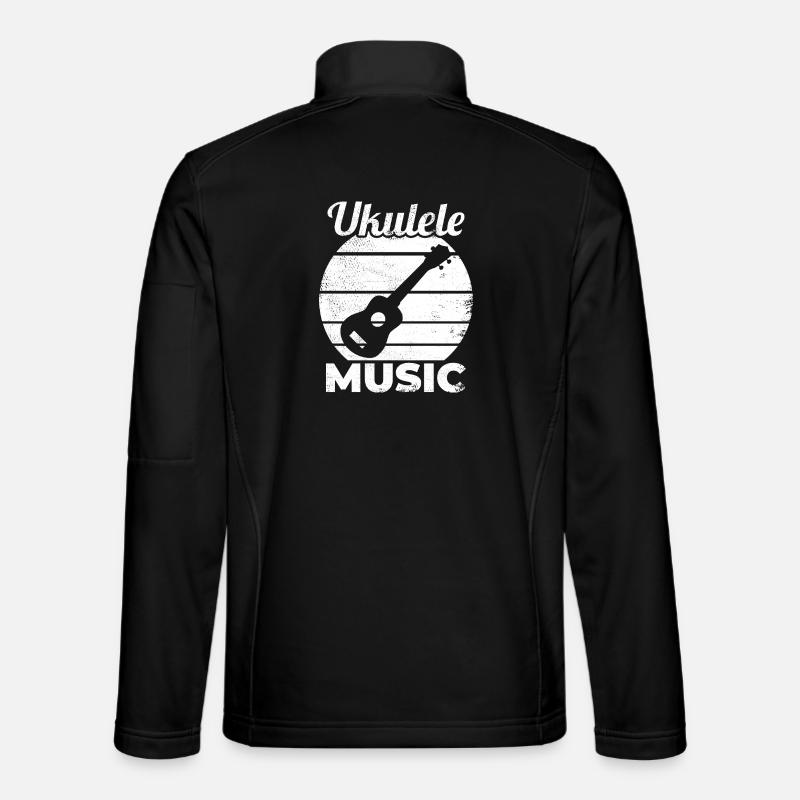 Funny Ukulele Music - Unisex Softshell Jacket - black