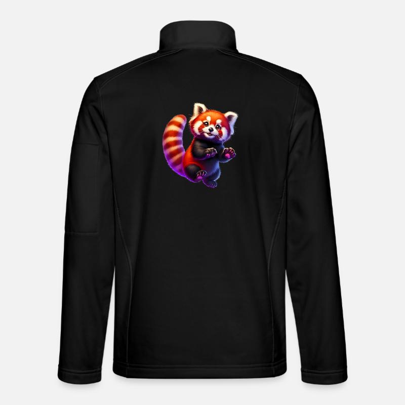 Kleiner Panda - Unisex Softshelljacke - Schwarz