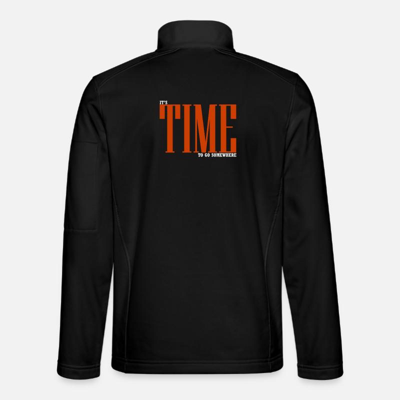 It's time to go somewhere - Unisex Softshell Jacket - black