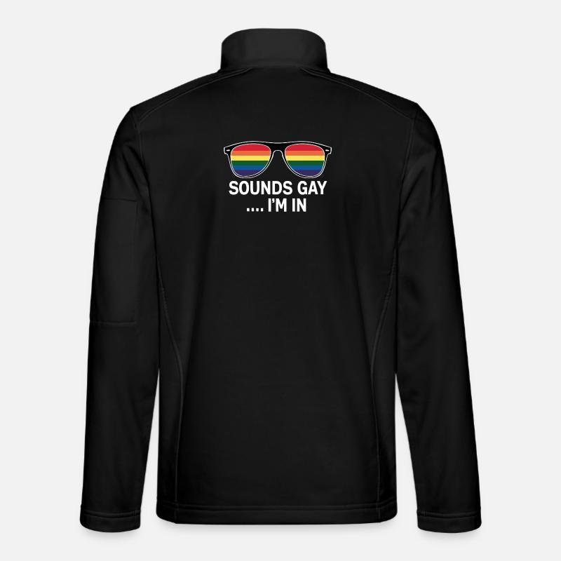 Fun Pride Statement - Unisex Softshell Jacket - black