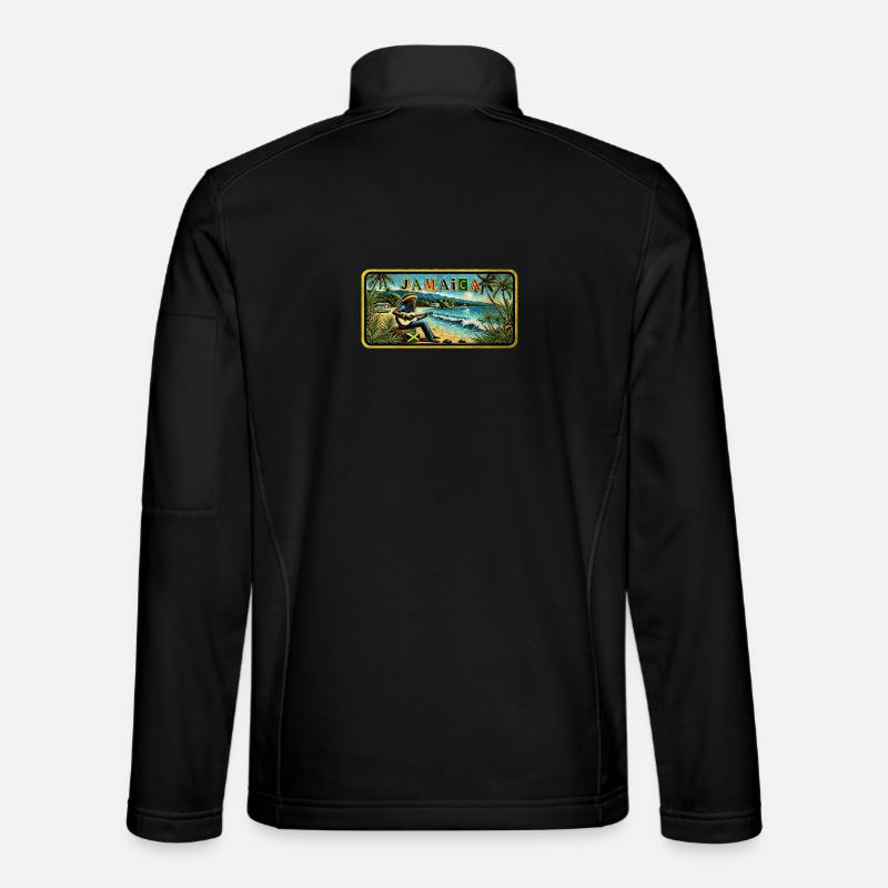 Jamaica Reggae Vibes - Unisex Softshell Jacket - black