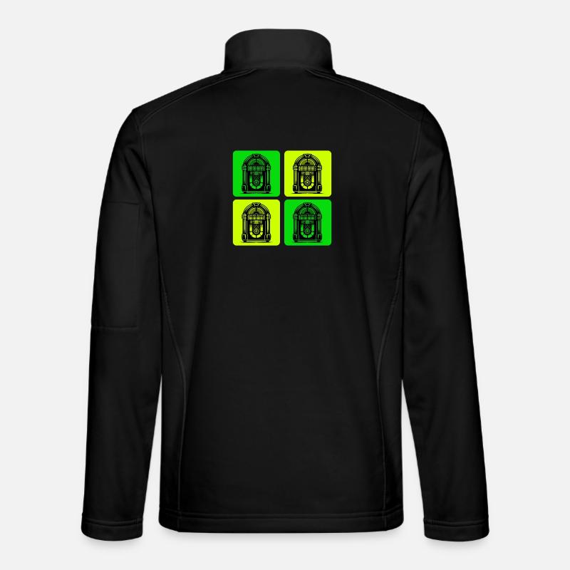 Retro Jukebox Style Unisex Softshell Jacket