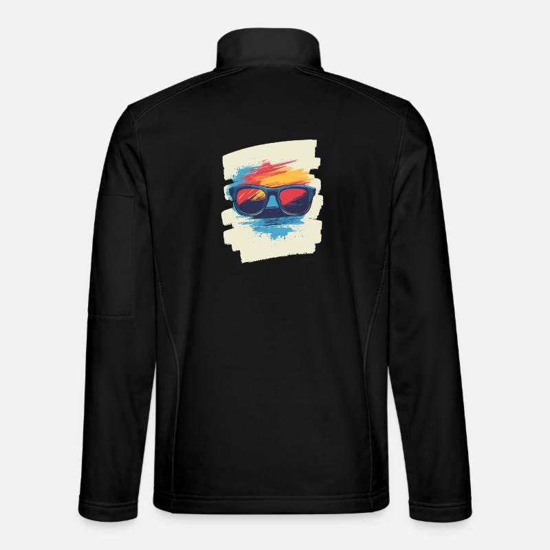 Sonnenbrille - Unisex Softshelljacke - Schwarz