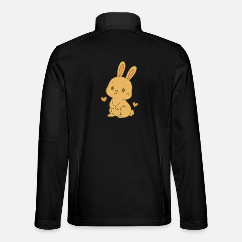 Bunny Bunny Spring Summer Easter Garden - Unisex Softshell Jacket - black