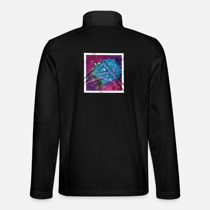 Abstract art - Unisex Softshell Jacket - black
