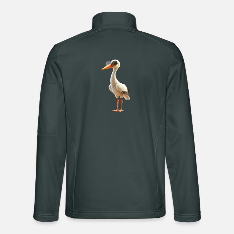 Amoureux des cigognes Cigognes blanches Cigognes géantes Cigognes Veste en tissu softshell Unisexe