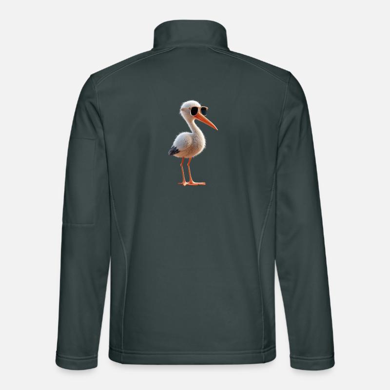 Amoureux des cigognes Cigognes blanches Cigognes géantes Cigognes Veste en tissu softshell Unisexe