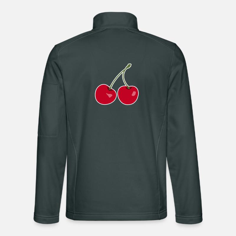 Kirsche, Rote Kirschen Unisex Softshelljacke