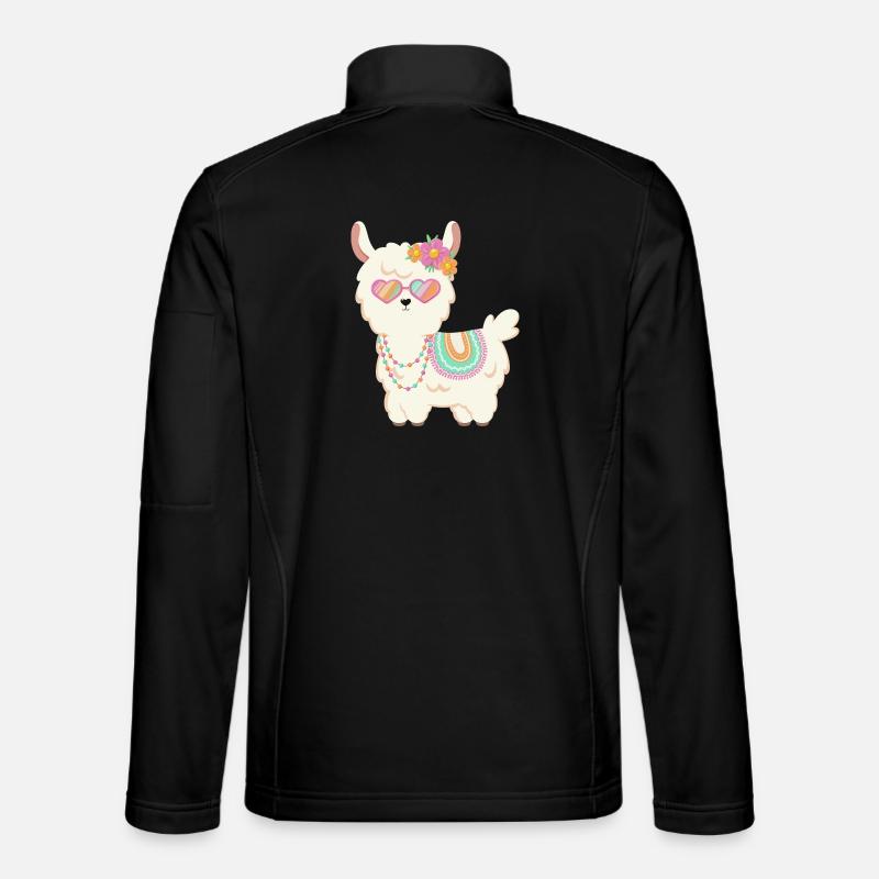 Lama doux d’été - Veste en tissu softshell Unisexe - noir