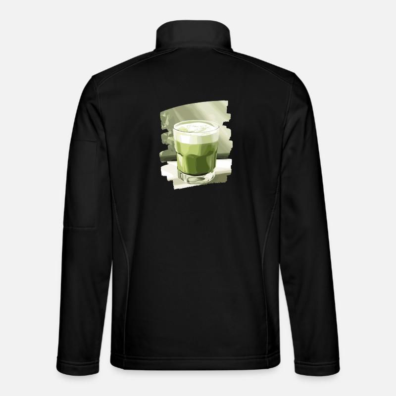 Matcha Latte Lover Thé vert - Veste en tissu softshell Unisexe - noir
