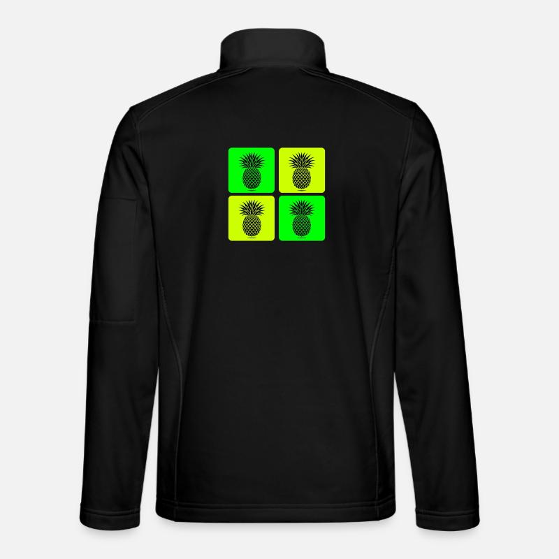 Pop Art Pineapple - Unisex Softshell Jacket - black