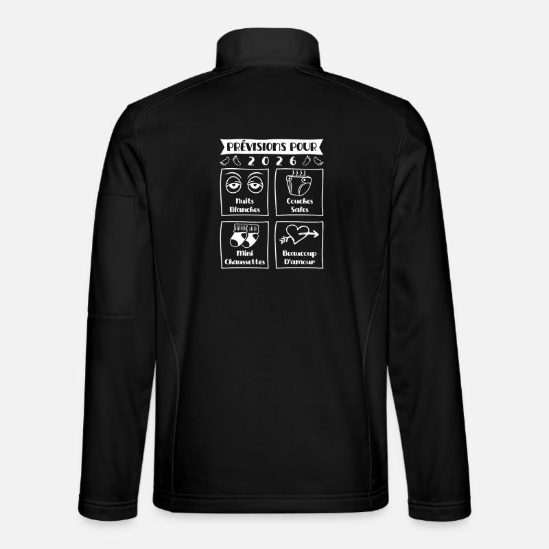 Predictions for 2026, future mama, future dad Unisex Softshell Jacket