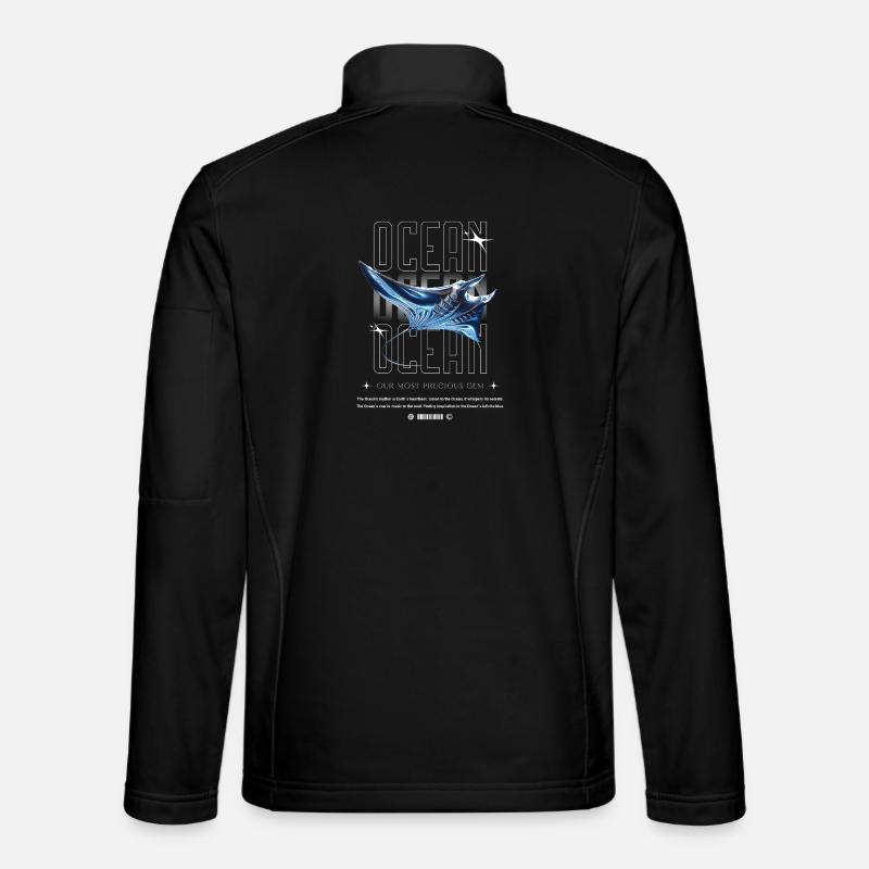 Ocean Manta Precious Treasure - Unisex Softshell Jacket - black
