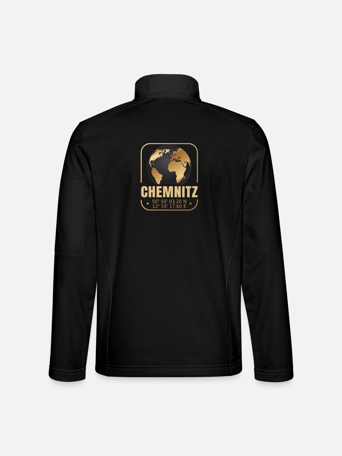 Chemnitz - Unisex Softshelljacke - Schwarz - Hinten