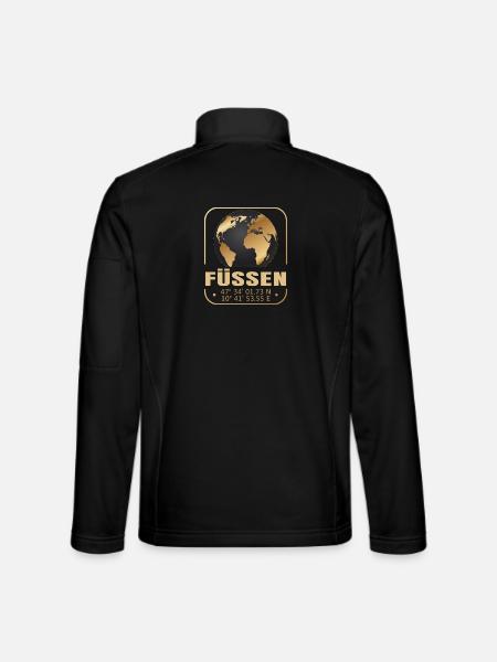 Füssen - Unisex Softshelljacke - Schwarz