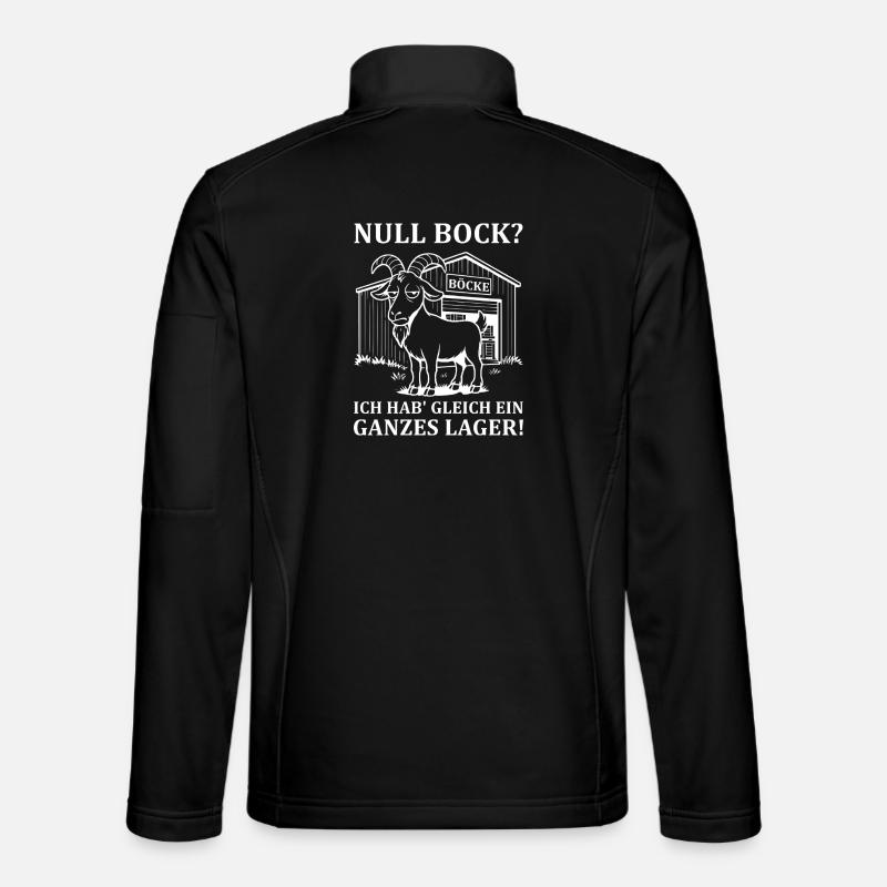Null Bock - Ausdruck von Gleichgültigkeit - Unisex Softshelljacke - Schwarz