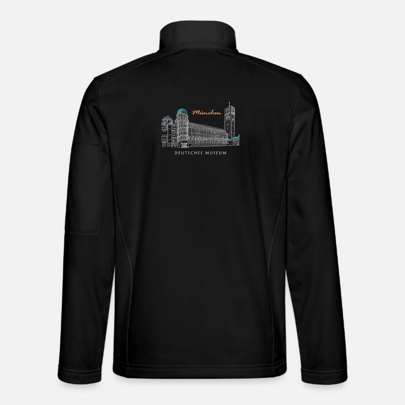 Munich Deutsches Museum Hand Drawing Unisex Softshell Jacket